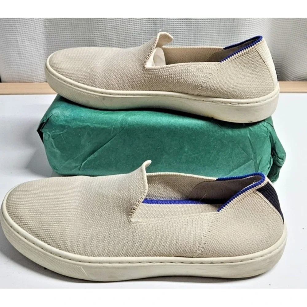 ROTHY'S The Sneaker‎ woman Sz 6 sand ivory knit slip on